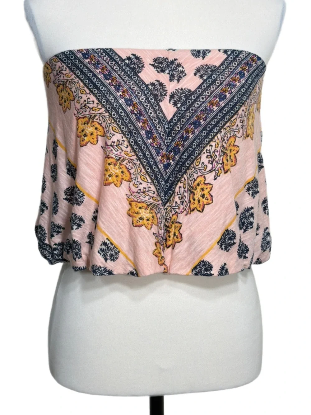Free People Borderline Bandana Print Tube Top - Picture 2 of 8
